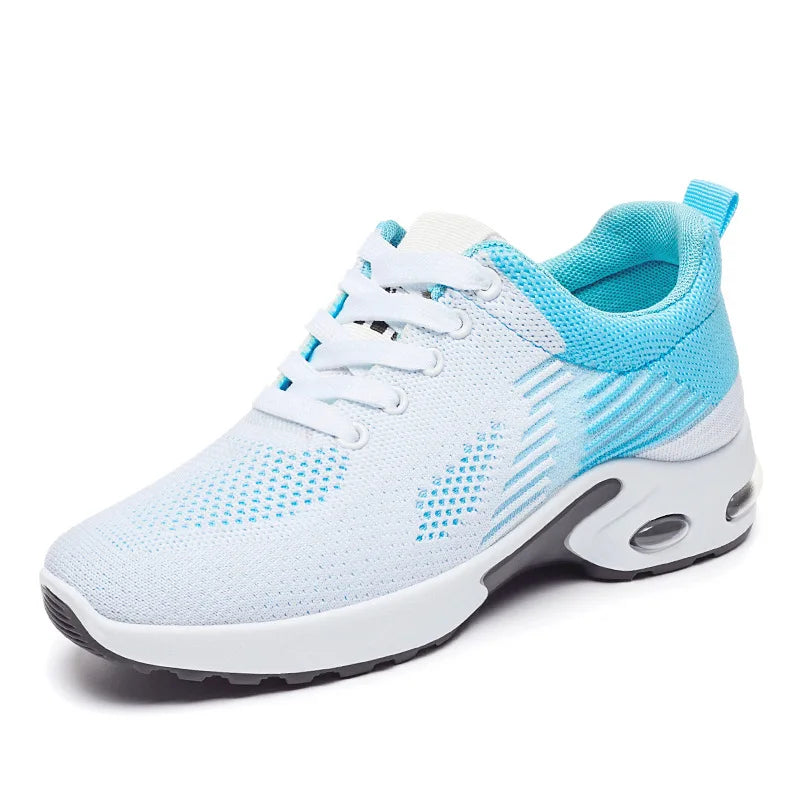 Women's shoes 2025 mesh breathable comfortable sports shoes soft sole lightweight fashion casual shoes