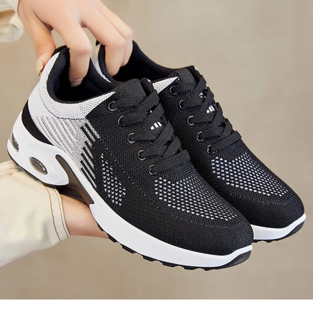 Women's shoes 2025 mesh breathable comfortable sports shoes soft sole lightweight fashion casual shoes