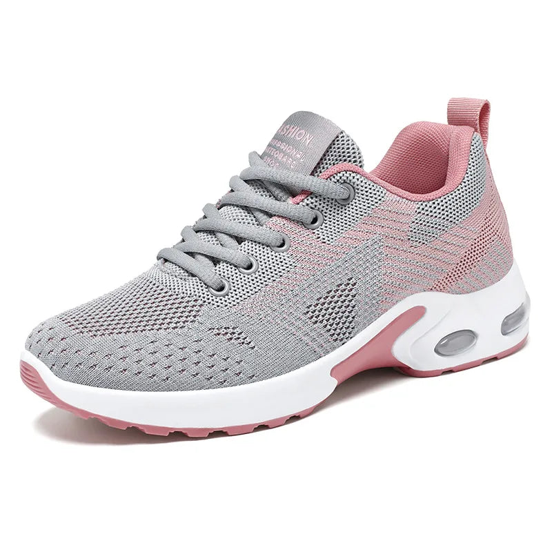Sports shoes women's new summer women's shoes large size casual breathable lace-up running shoes