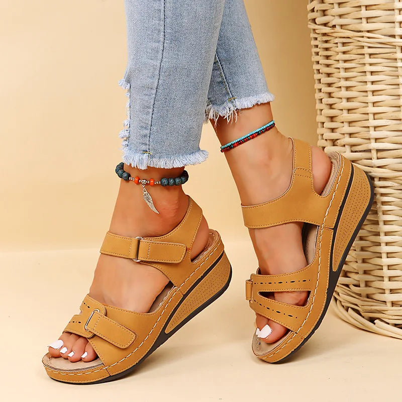 Summer Women Sandals Vintage Roman Sandals Female Fashion Non Slip Beach Shoes Open Toe Walking Women Shoes zapatos para mujeres