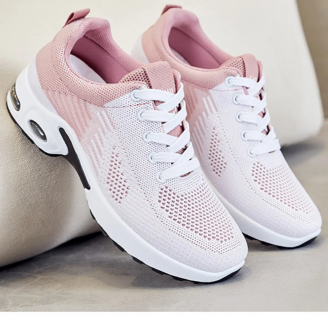 Women's shoes 2025 mesh breathable comfortable sports shoes soft sole lightweight fashion casual shoes