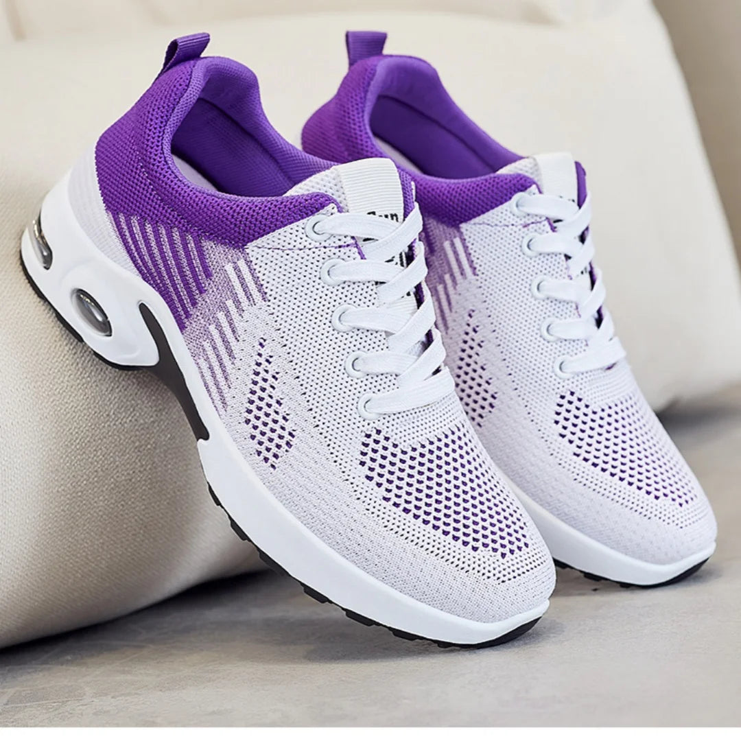 Women's shoes 2025 mesh breathable comfortable sports shoes soft sole lightweight fashion casual shoes